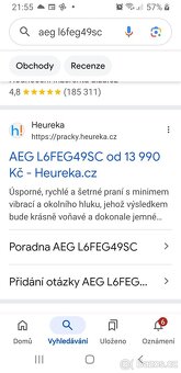 Aeg drahá prač̣ka levnĕ 9kg - 2