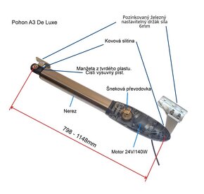 Pohon pro dvoukřídlá vrata A3 De Luxe - 2