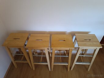 4 ks Barové stoličky - 2