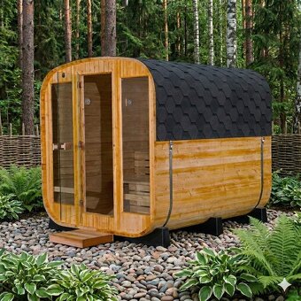 Finská sauna hranatá thermowood 210 - 2