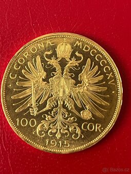 Zlato / zlata mince 100 koruna F.J.I - 2