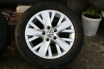 original krasna alu kola VW 5x112 letni take Audi Skoda Seat - 2