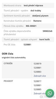 Peugeot Partner 1.6 hdi 55kw levý tlumič Ashika - 2