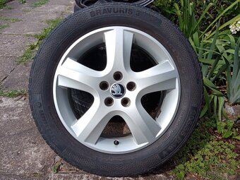 Obutá alu kola 16ky 5x100 ŠKODA SEAT VW AUDI - dobírka možná - 2