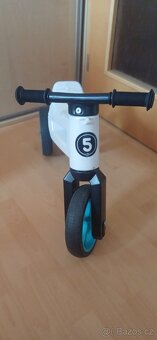 FUNNY WHEELS Rider SuperSport 2v1 bílo-tyrkysové - 2
