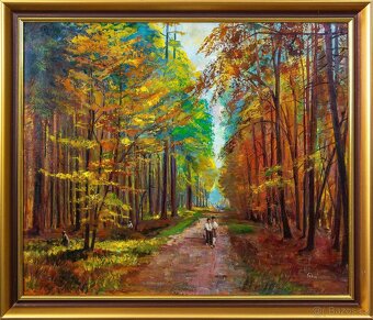 Procházka lesem, J.Gorlechacher, 1010 × 870 mm - 2