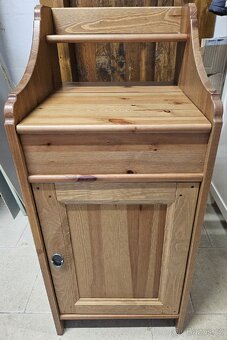 Komoda-noční stolek Ikea Leksvik mořidlo antik - 2