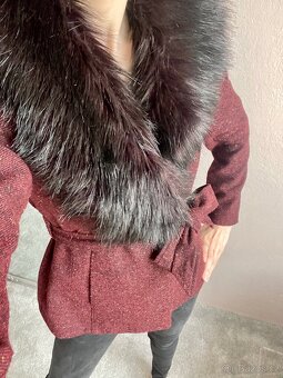 Červený jarní/podzimní kabát H&M - 2