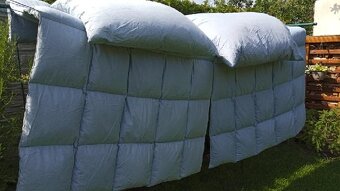 Prošívané péřové deky + polštáře - 2