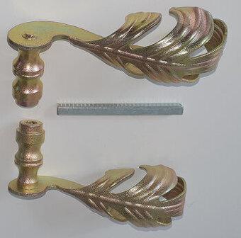 kovaná klika - list - 2