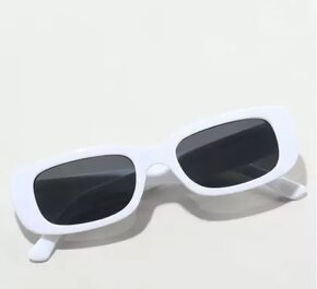 Sluneční brýle “hip-hop oval” bílé - 2