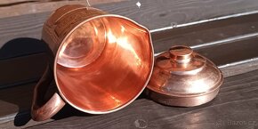 Originální celoměděná konvice na vodu z Indie 1.3l - 2