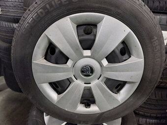 Kompletní kola 15" na Škoda Fabia 3 letní pneu - 2