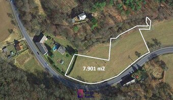 Prodej pozemky - trvalý travní porost, 7 901 m2 - Dubá - Zak - 2