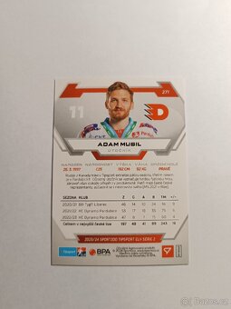 Hokejová kartička ELH Tipsport Adam Musil - 2