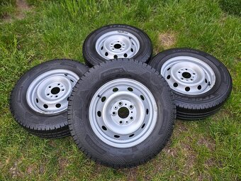 Kompletní letní ZÁTĚŽOVÁ ocelová kola - 215/70 R15 C - 5x118 - 2