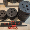 nakládací činkový set 2x20kg ---40KG - 2