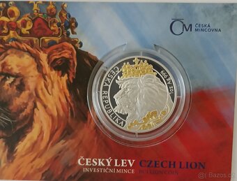 Český lev 2021 selektivní pozlacení, číslován - 2