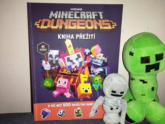 Knihy Minecraft + plyšáci - 2