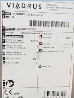 Kotel Viadrus U22 economy - 2