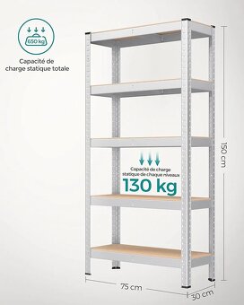 NOVÝ KOVOVÝ REGÁL - 2