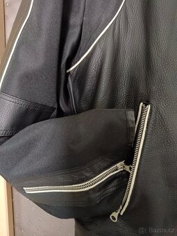 Dámská motorkářská kožená  bunda - 2