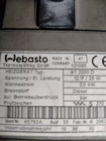 Nez. topení Vebasto 24V - 2