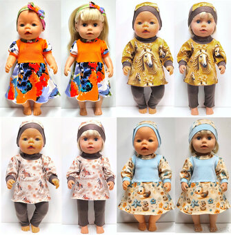 NOVÉ OBLEČKY NA PANENKY 40 AŽ 43 BABY BORN - 2