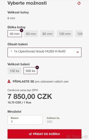 Upevňovací šroub do betonu - 2
