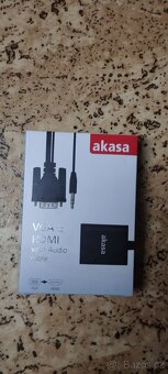 AKASA - VGA na HDMI s audio kabelem - 2