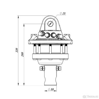hydraulický rotátor FORMIKO 4,5 t-doprava po ČR ZDARMA - 2
