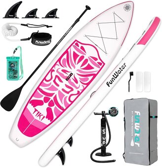 Paddleboard TIKI Pink 🩷, surfboard 320x84x15, 150 kg - 2