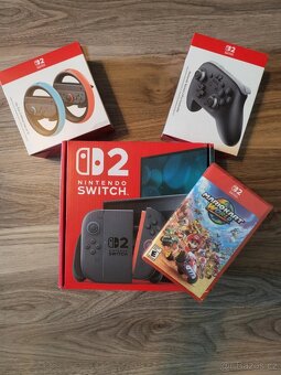 Nintendo SWITCH 2 Mario Kart + příslušenství - 2