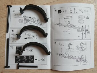 Přichycení na nosič jízdních kol THULE, střešní box, lyže - 2