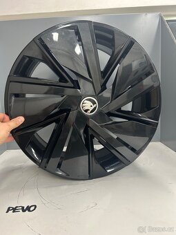 Origo Škoda Alu r18 5x100 Vega + aero kryty kol TOP stav - 2