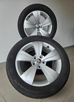 Orig. Skoda 5x112 Zimní Continental 215/55/17 Top - 2