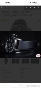 Seiko chronograph titanium (nové) hodinky - 2