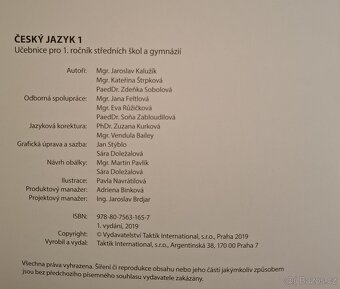 Učebnice Český jazyk pro SŠ - 2