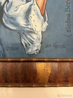 Jan Saudek Dáma v modrém 50x60 - 2