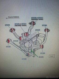 Polyuretanové silentbloky Chrysler 300C - 2