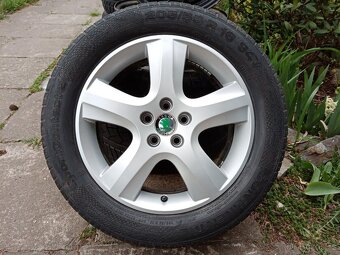 Obutá alu kola 16ky 5x100 ŠKODA VW SEAT AUDI - dobírka možná - 2