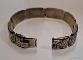 Stříbrný lamelový náramek AG 800, 23,36g - 2
