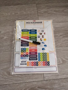 Dětský magnetický kalendář samolepicí - 2