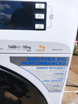 pračka Indesit s vestavěnou sušičkou 10/7kg,0-1400 ot.min - 2