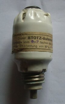 Historický pojistkový automat Stotz v origo krabičce - 2