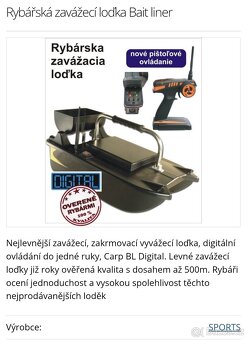 Sports Zavážecí loďka Bait Liner - 2