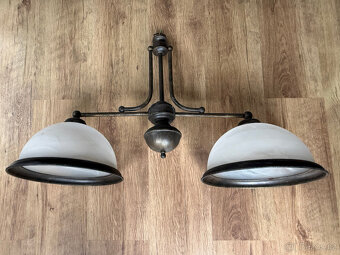 Moderní dvouramenný lustr zánovní - 2