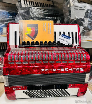 Predám špičkový akordeón Weltmeister Topas IV 96 basový- NAJ - 2