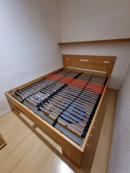 Rám postele z dřevěného masivu 160 cm + 2x rošt Ostrava - 2