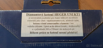 DIAMANTOVÝ KOTOUČ - HEGER UNI KT1 180 - 2